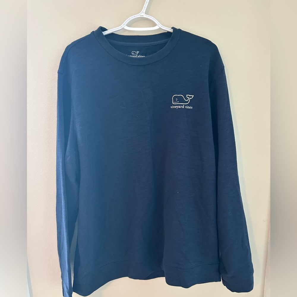 Vineyard Vines Men's Dark Blue Long Sleeve Tee